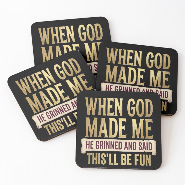 Item preview, Funny Christian Quote Design: "When God Made Me" designed and sold by GG-Graphics.