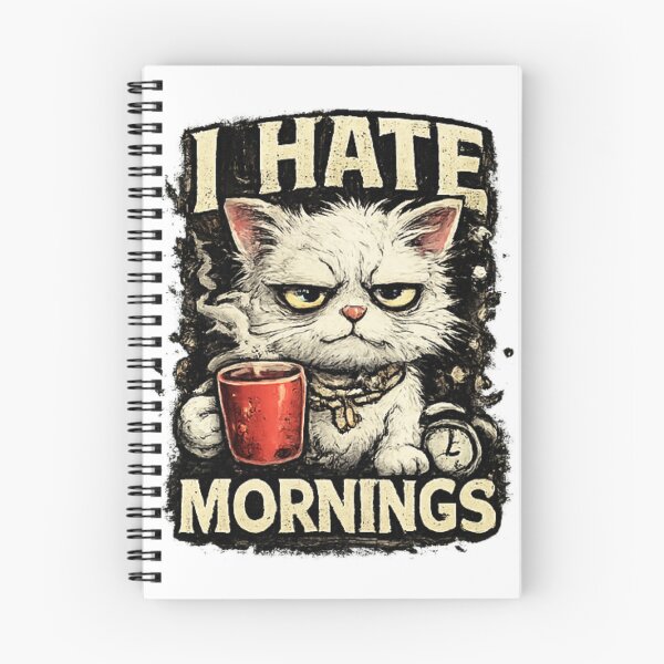 Item preview, I Hate Mornings Grumpy Cat Coffee Shirt designed and sold by Cavalier-org.