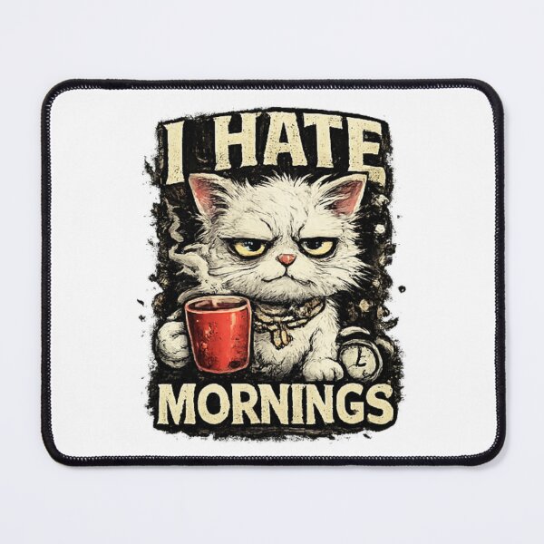Item preview, I Hate Mornings Grumpy Cat Coffee Shirt designed and sold by Cavalier-org.