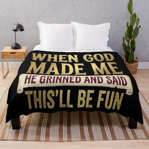 Item preview, Funny Christian Quote Design: "When God Made Me" designed and sold by GG-Graphics.