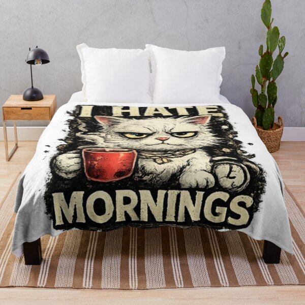 Item preview, I Hate Mornings Grumpy Cat Coffee Shirt designed and sold by Cavalier-org.