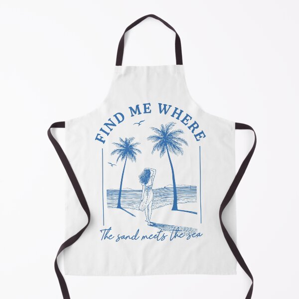 Item preview, Find Me Where the Sand Meets the Sea – Beach Girl Palm Tree Ocean Design designed and sold by Canvas-Whispers.