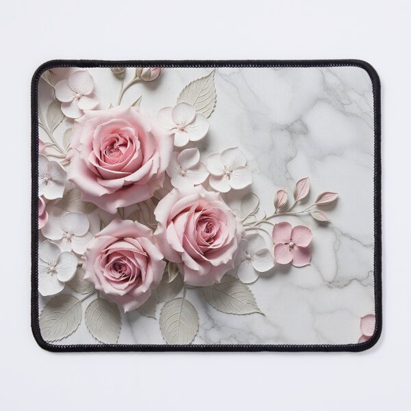 Item preview, Small Pink Rose Marble Design designed and sold by IntelliMindDesigns.