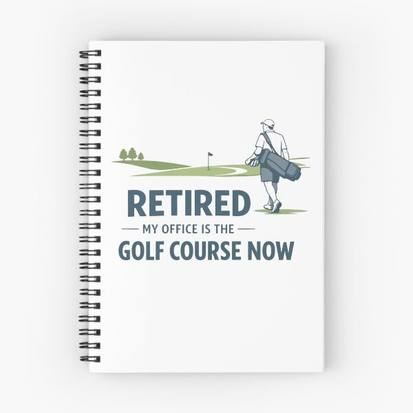 Item preview, Retired My Office Is The Golf Course Now Minimalist Elegant Navy Funny Retirement Gift designed and sold by Print Loft.