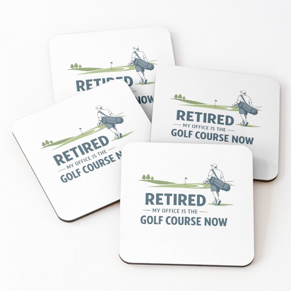 Item preview, Retired My Office Is The Golf Course Now Minimalist Elegant Navy Funny Retirement Gift designed and sold by Print Loft.