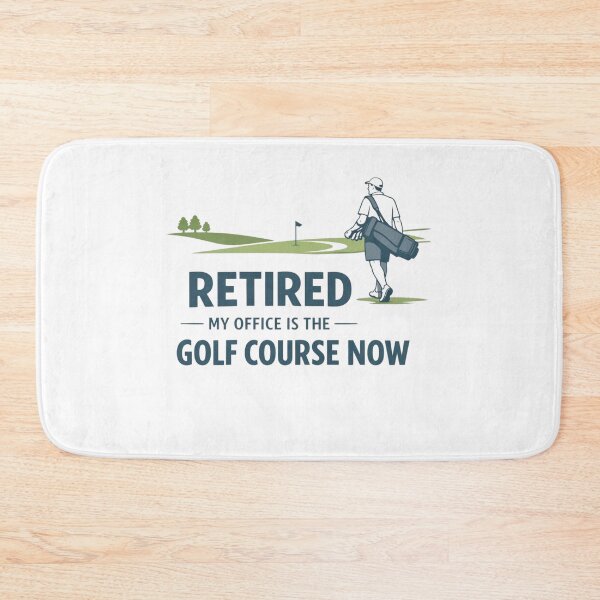 Item preview, Retired My Office Is The Golf Course Now Minimalist Elegant Navy Funny Retirement Gift designed and sold by Print Loft.
