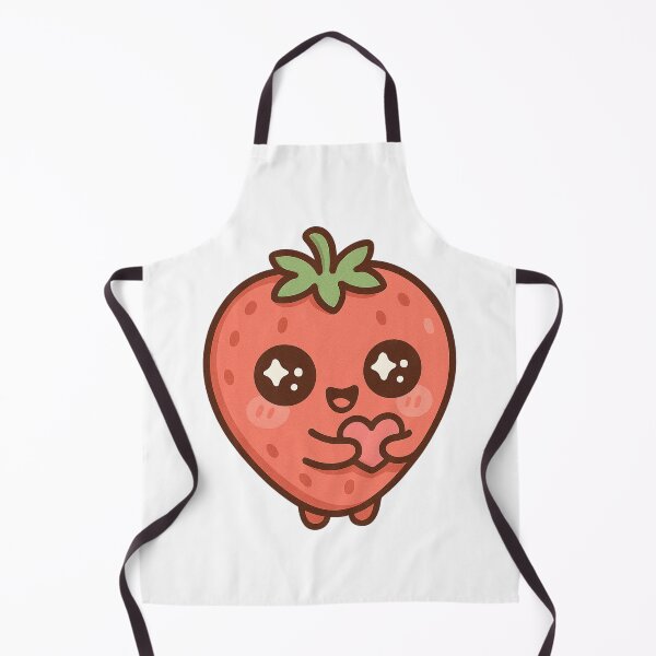 Item preview, Cute Kawaii Strawberry Love Heart designed and sold by Tom-Riley.