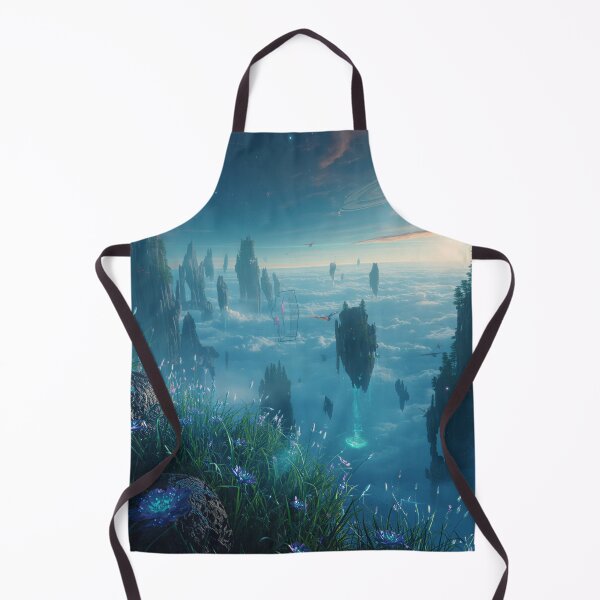 Item preview, Floating Shimmering Isles Fantasy Alien Landscape designed and sold by Luminous Wilds.