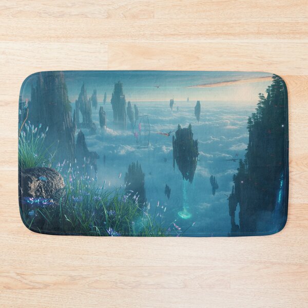Item preview, Floating Shimmering Isles Fantasy Alien Landscape designed and sold by Luminous Wilds.