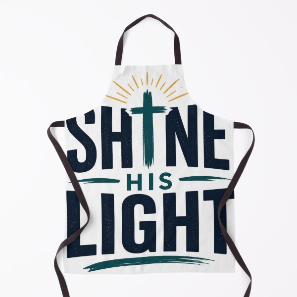 Item preview, Shine His Light Christian Typography Sticker designed and sold by Omanut Studio — By Ashwin..