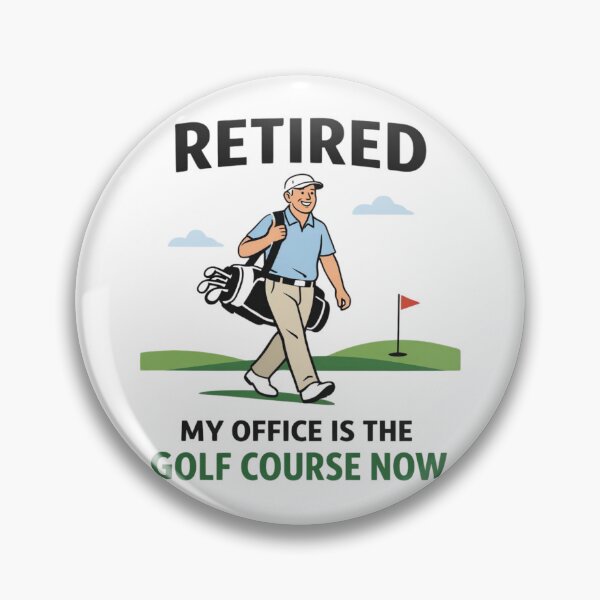 Item preview,  Retired My Office Is The Golf Course Now Minimalist Funny Retirement Gift For Golfer designed and sold by Print Loft.