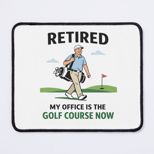 Item preview, Retired My Office Is The Golf Course Now Minimalist Funny Retirement Gift For Golfer designed and sold by Print Loft.