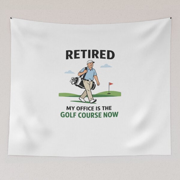 Item preview,  Retired My Office Is The Golf Course Now Minimalist Funny Retirement Gift For Golfer designed and sold by Print Loft.