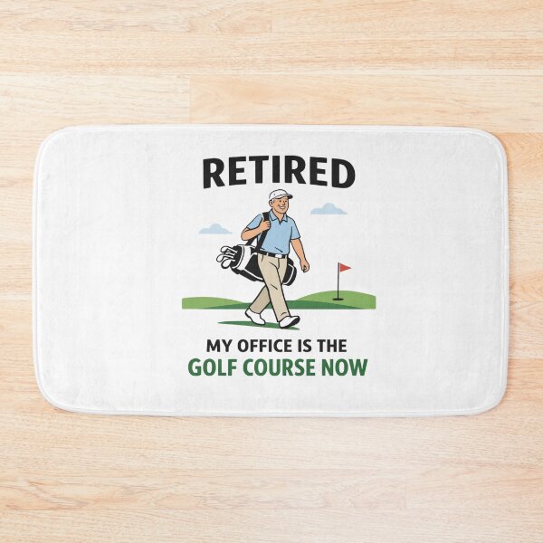 Item preview,  Retired My Office Is The Golf Course Now Minimalist Funny Retirement Gift For Golfer designed and sold by Print Loft.