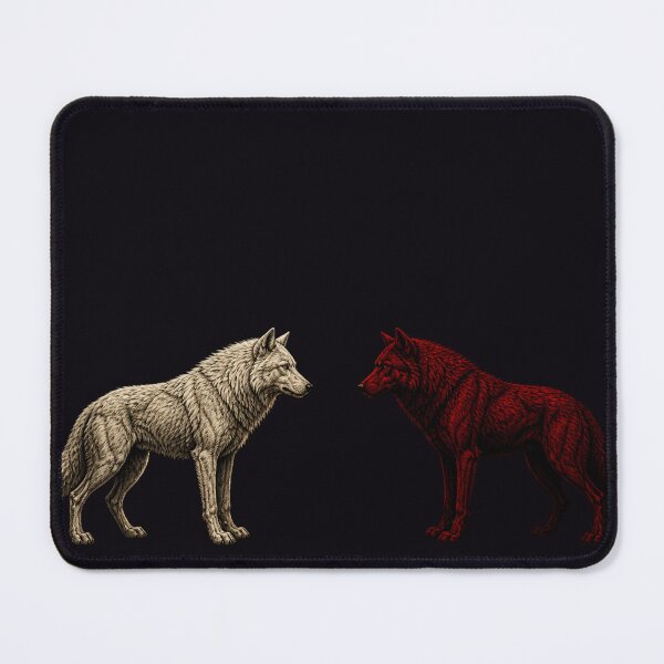 Item preview, Similis Et Non Est Dark Mirror Gothic Duality Art Print designed and sold by GeoWhimsy Studio.