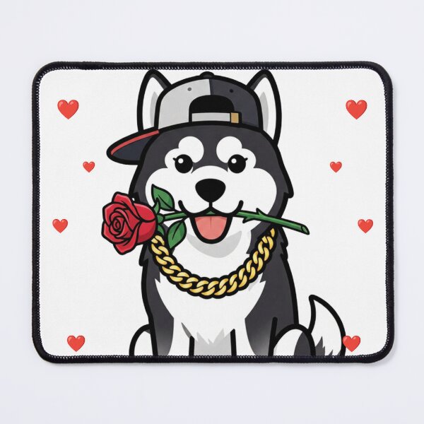 Item preview, Romantic husky dog designed and sold by SevenArtist77.