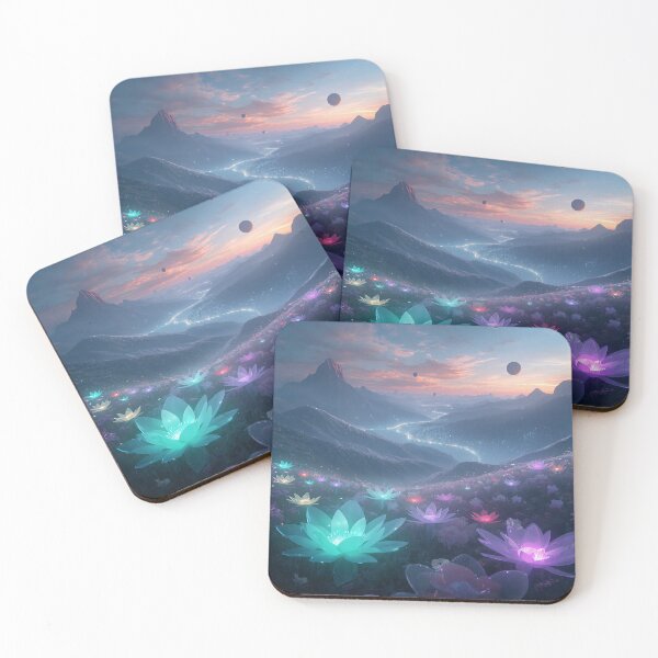 Item preview, Crystal Bloom Highlands Fantasy Landscape designed and sold by Luminous Wilds.