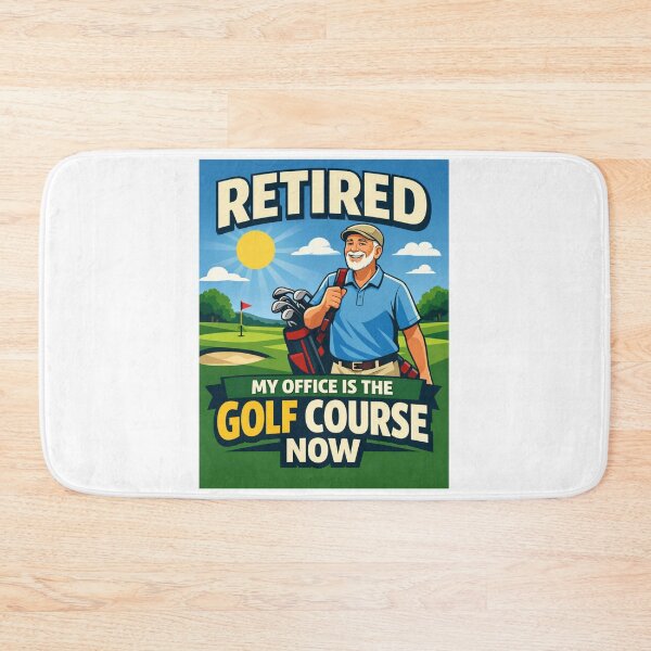Item preview,  Retired My Office Is The Golf Course Now Vector Bearded Golfer Funny designed and sold by Print Loft.