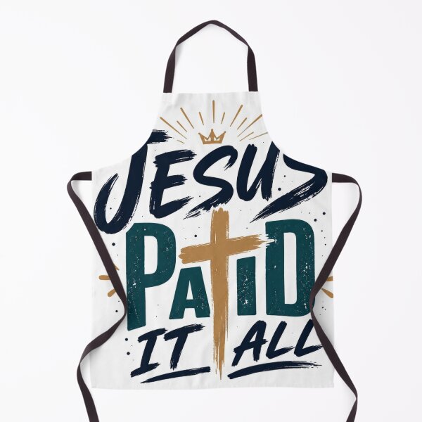 Item preview, Jesus Paid It All Christian Typography Sticker designed and sold by Omanut Studio — By Ashwin..