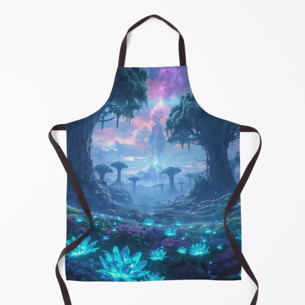 Item preview, Sapphire Giant Forest Fantasy Alien Landscape designed and sold by Luminous Wilds.