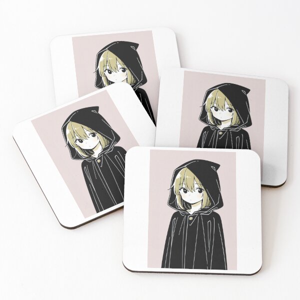 Item preview, Fashion - Man in Black Hooded Cloak Hidden Face Streetwear Anime Variant 3 designed and sold by AnimeShin.
