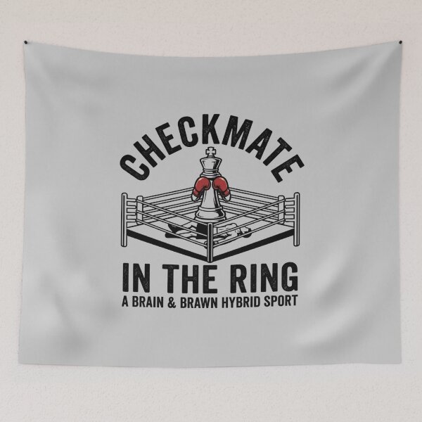 Item preview, Vintage Checkmate in the Ring Shirt - Chess Boxing Graphic designed and sold by _ZENTAY_.