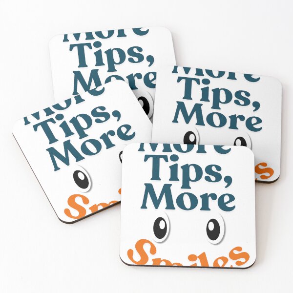 Item preview, More Tips, More Smiles – Funny Server Shirt designed and sold by lazulishop.