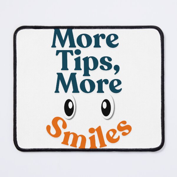 Item preview, More Tips, More Smiles – Funny Server Shirt designed and sold by lazulishop.