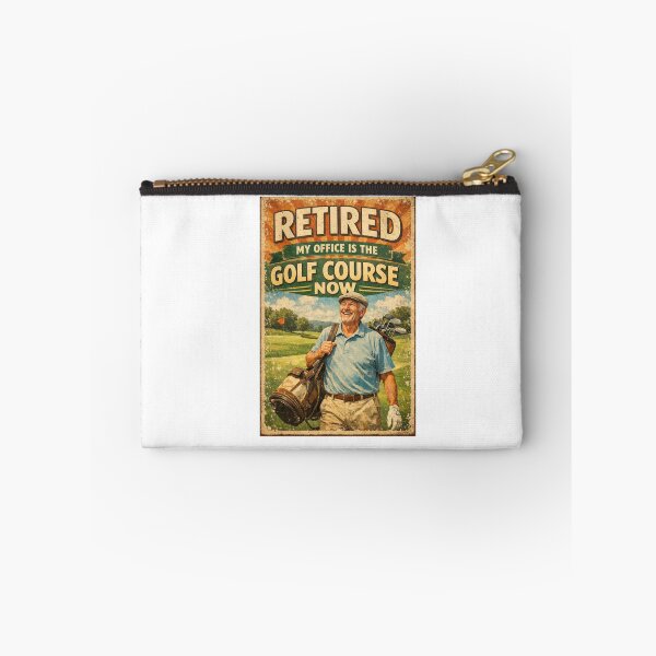 Item preview, Retired My Office Is The Golf Course Now Retro Bearded Golfer Funny Retirement Gift designed and sold by Print Loft.