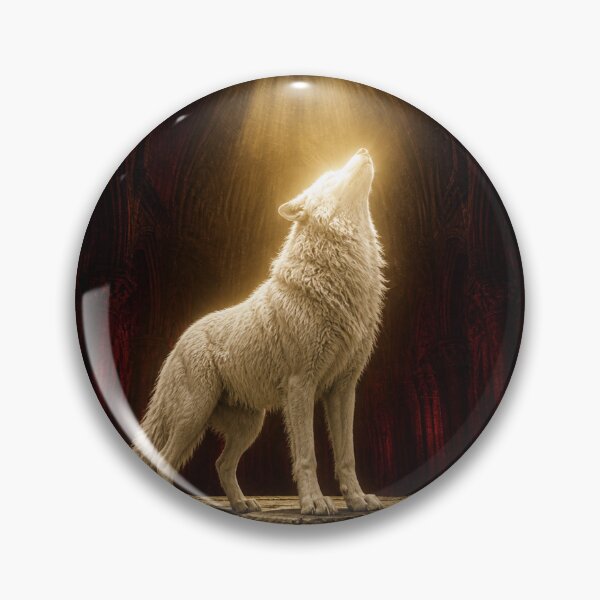 Item preview, Tota Apparet Full Revelation Gothic Wolf Dark Art Print designed and sold by GeoWhimsy Studio.