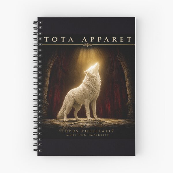 Item preview, Tota Apparet Full Revelation Gothic Wolf Dark Art Print designed and sold by GeoWhimsy Studio.