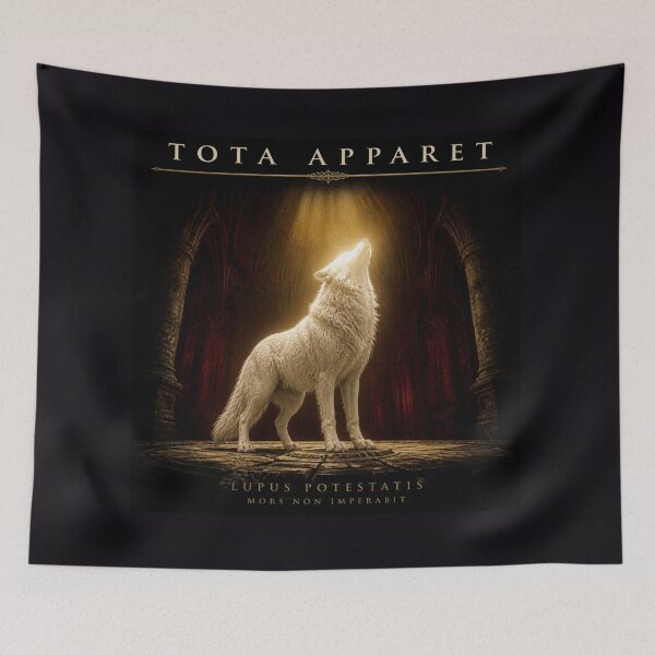 Item preview, Tota Apparet Full Revelation Gothic Wolf Dark Art Print designed and sold by GeoWhimsy Studio.