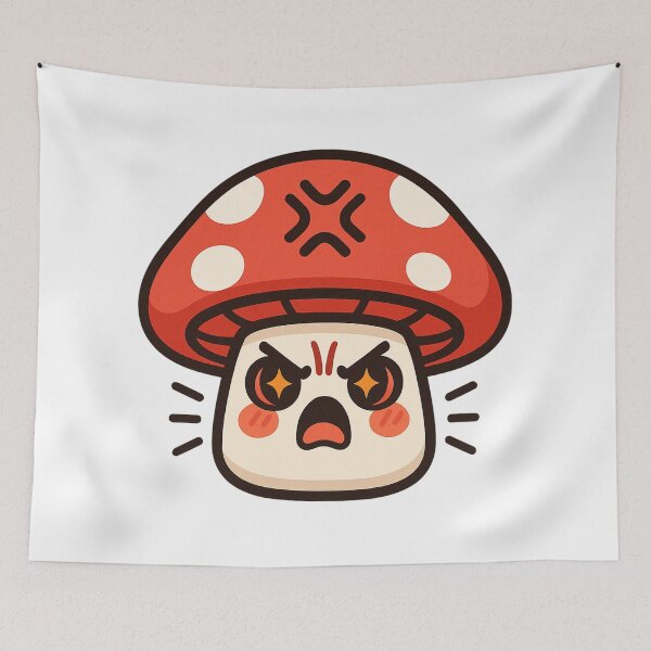 Item preview, Cute Angry Explosive Rage Mushroom designed and sold by Tom-Riley.