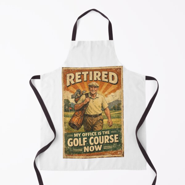 Item preview, Retired My Office Is The Golf Course Now Retro Vintage Funny Retirement Gift For Golfer designed and sold by Print Loft.