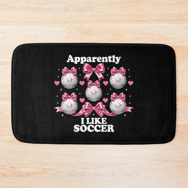 Item preview, Apparently I Like Soccer Pink Bow Coquette designed and sold by Betsytiptoe.