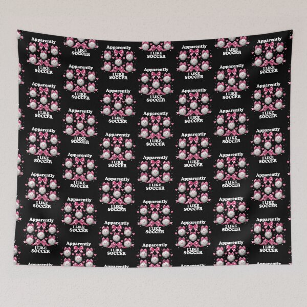 Item preview, Apparently I Like Soccer Pink Bow Coquette designed and sold by Betsytiptoe.