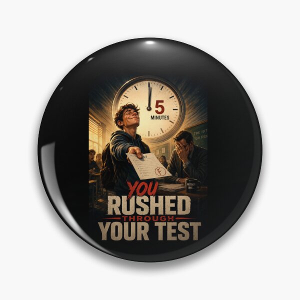 Item preview, You Rushed Through Your Test Funny School Exam Meme designed and sold by super-think.