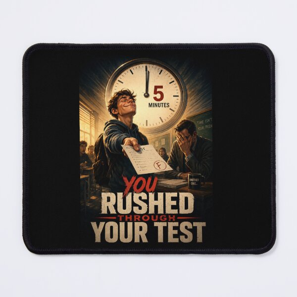 Item preview, You Rushed Through Your Test Funny School Exam Meme designed and sold by super-think.