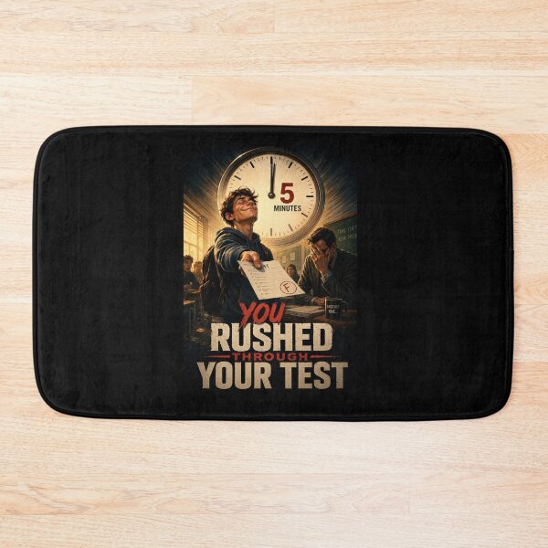 Item preview, You Rushed Through Your Test Funny School Exam Meme designed and sold by super-think.