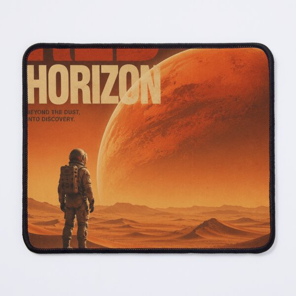Item preview, Red Horizon – Retro Futuristic Space Travel Poster designed and sold by Watchyyy.