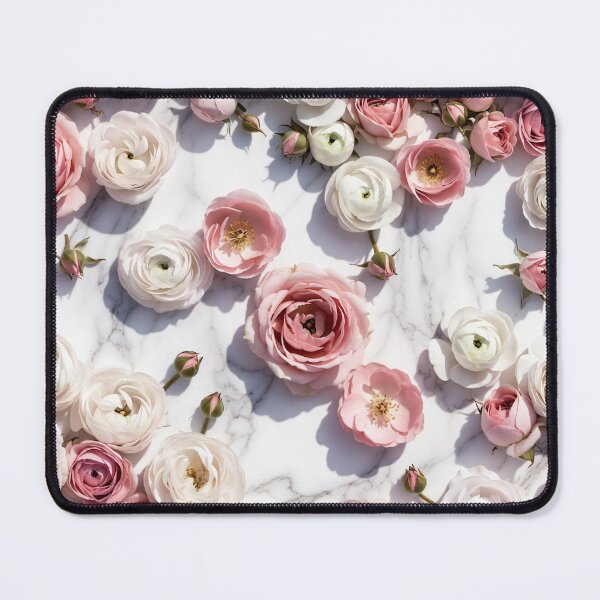 Item preview, Dense Pink Rose Marble Art designed and sold by IntelliMindDesigns.