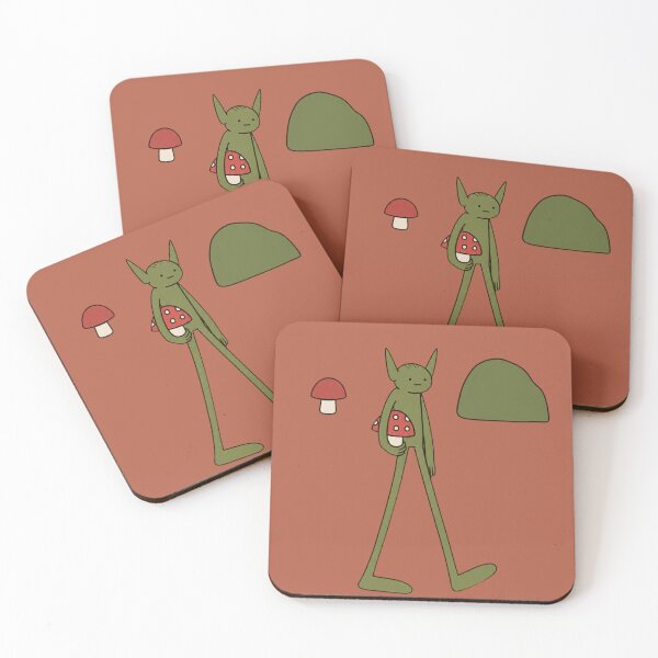 Item preview, Long Legged Forest Goblin with Red Mushroom designed and sold by bosamji.