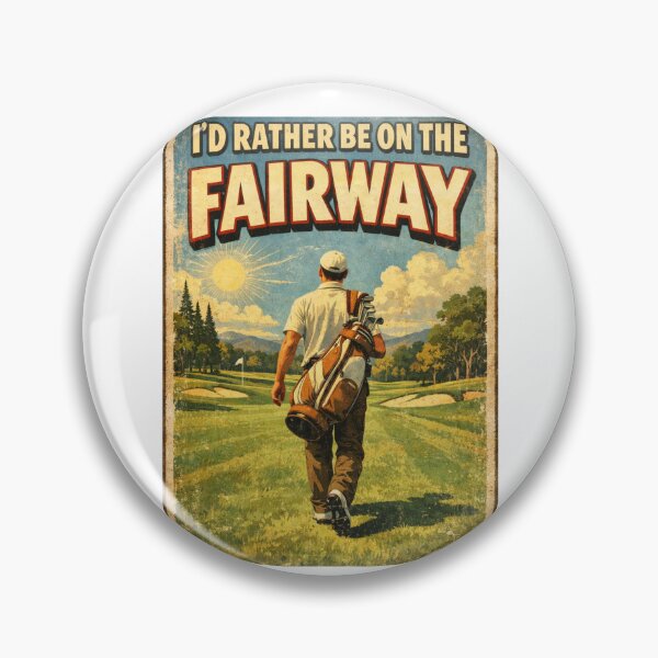 Item preview,  I'd Rather Be On The Fairway Vintage Golf Poster Sunny Day Gift For Golf Lover designed and sold by Print Loft.