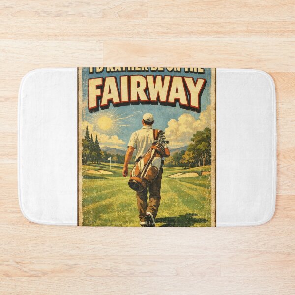 Item preview,  I'd Rather Be On The Fairway Vintage Golf Poster Sunny Day Gift For Golf Lover designed and sold by Print Loft.