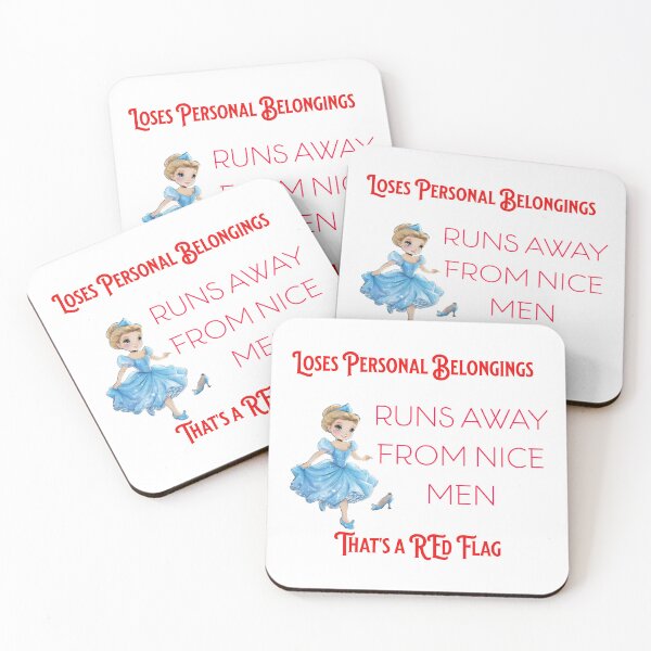 Item preview, Cinderella Red Flag Funny Fairy Tale Parody designed and sold by ArtisticDesignsbyLinda.