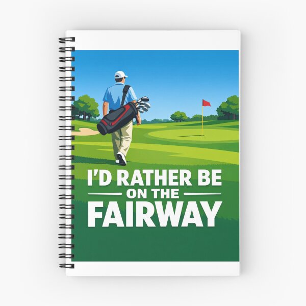 Item preview,  I'd Rather Be On The Fairway Flat Vector Golf Minimalist Gift For Golf Lover designed and sold by Print Loft.