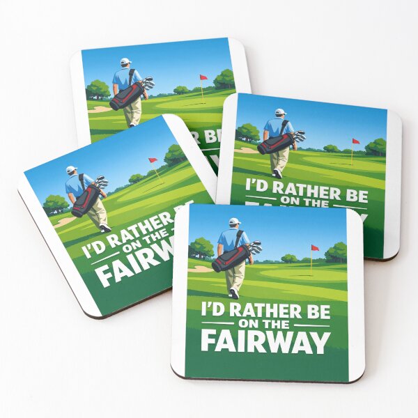 Item preview,  I'd Rather Be On The Fairway Flat Vector Golf Minimalist Gift For Golf Lover designed and sold by Print Loft.