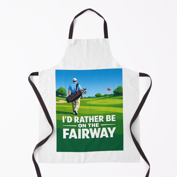Item preview,  I'd Rather Be On The Fairway Flat Vector Golf Minimalist Gift For Golf Lover designed and sold by Print Loft.