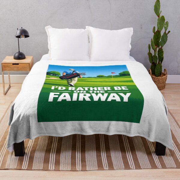 Item preview,  I'd Rather Be On The Fairway Flat Vector Golf Minimalist Gift For Golf Lover designed and sold by Print Loft.