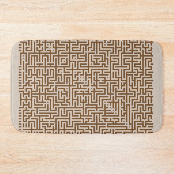 Item preview, Geometric Maze Accent Coffee Colour designed and sold by AnthonyXCool.